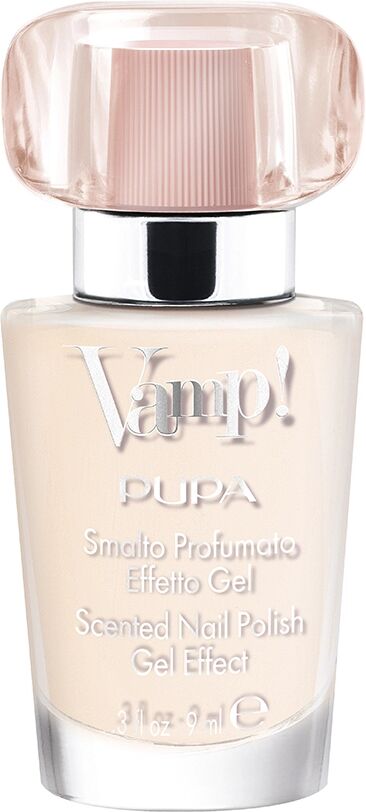 PUPA Vamp! Smalto 106 Soft Ivory Smalto Profumato Effetto Gel Sfumature Pastello 9 ml