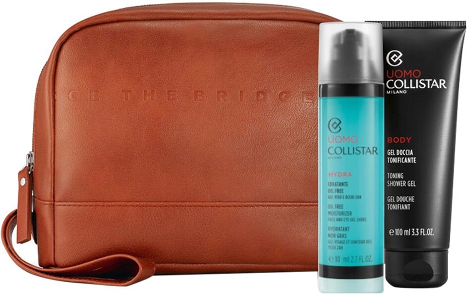 COLLISTAR The Bridge Set Uomo Idratante Oil Free 80 ml+Gel Doccia 100 ml+Bag