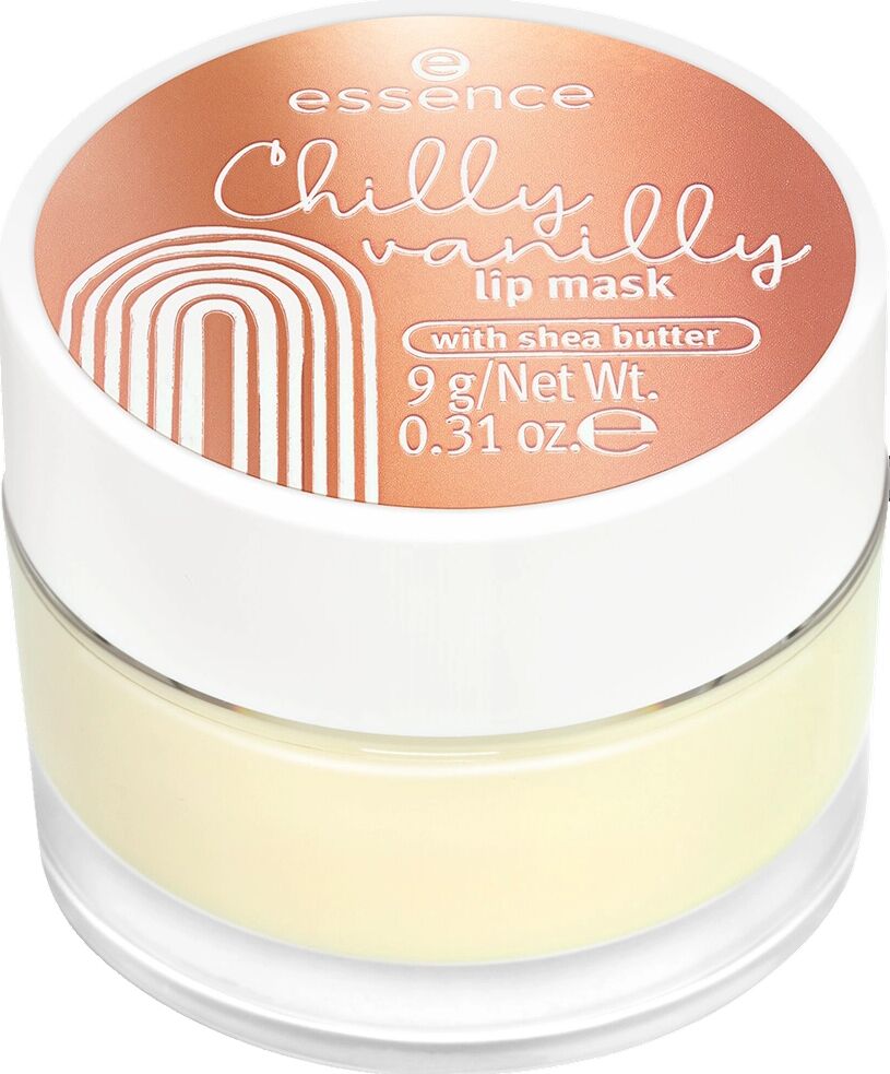 ESSENCE Chilly Vanilly Lip Mask 01 Let's Get Cozy, Honey! Idratante 9 gr