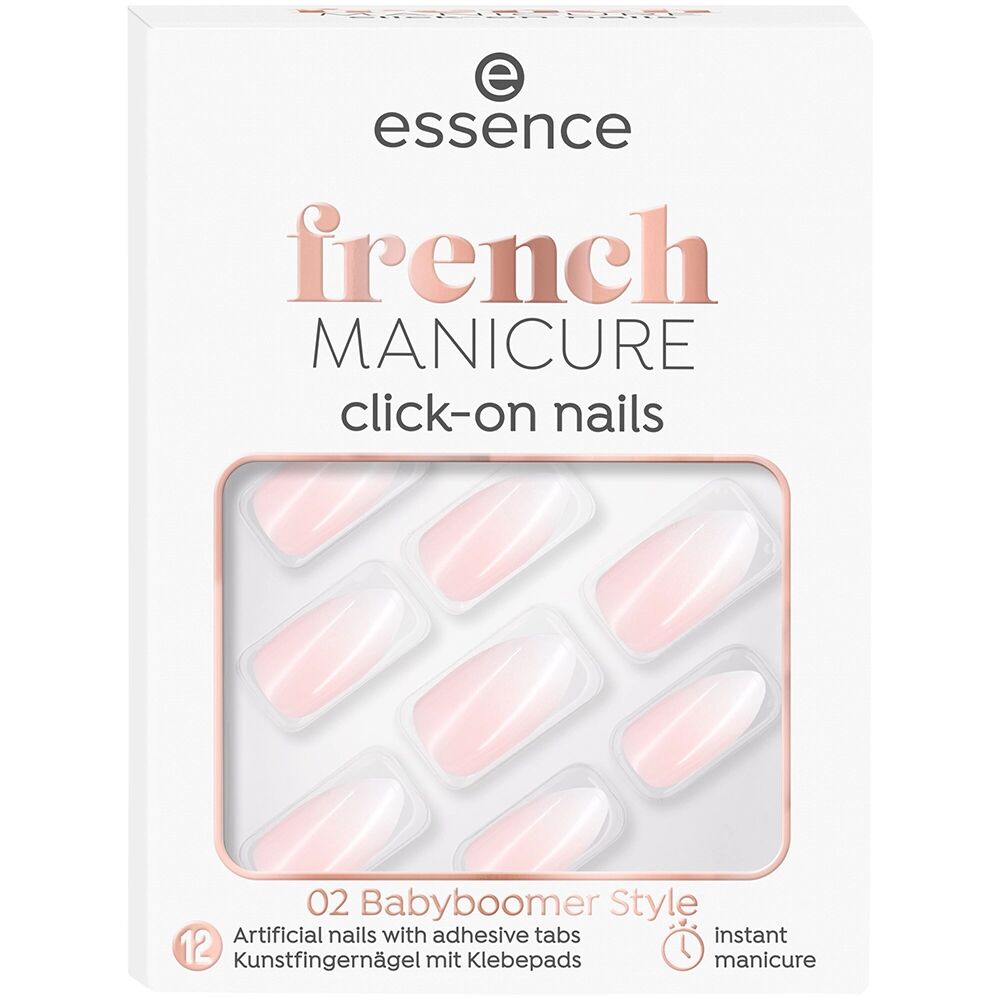 ESSENCE French Manicure Click&Go 02 Babyboomer Style autoadesivi 12pz