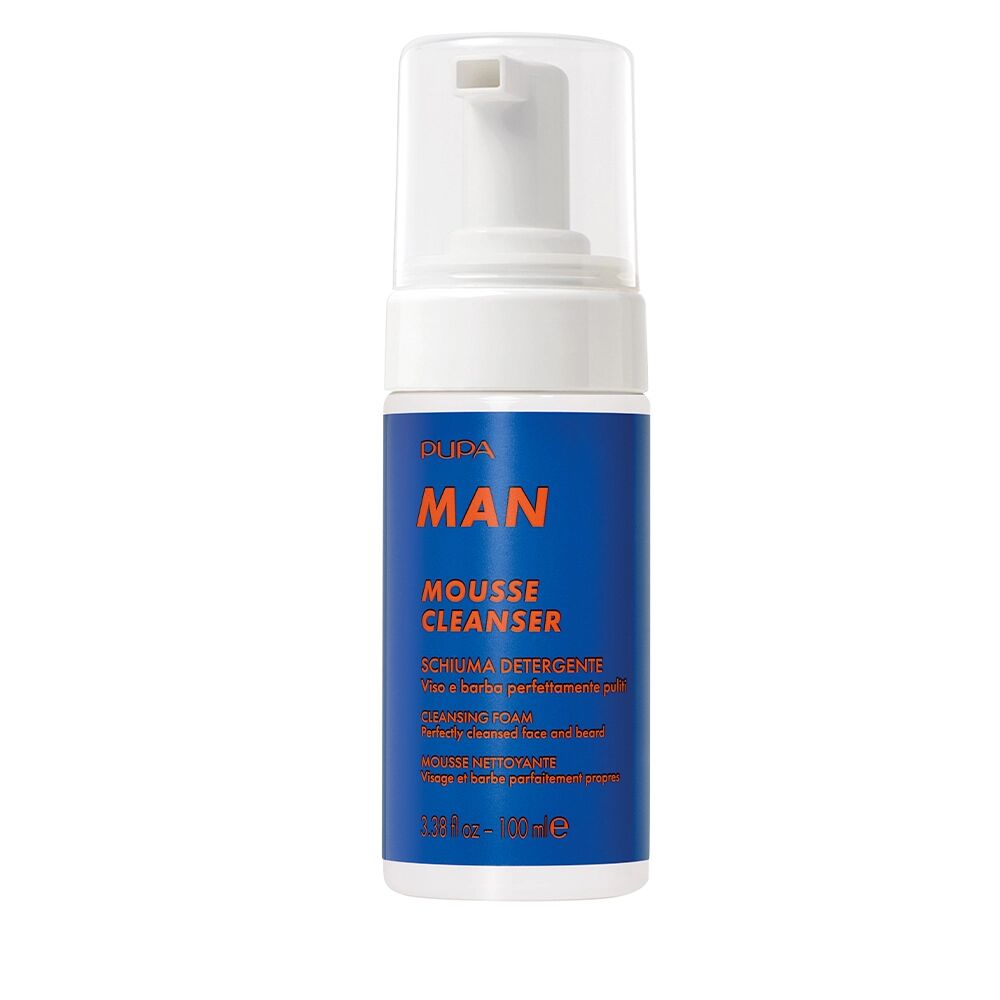 PUPA Man Mousse Cleanser Mousse Detergente Viso e Barba 100 ml