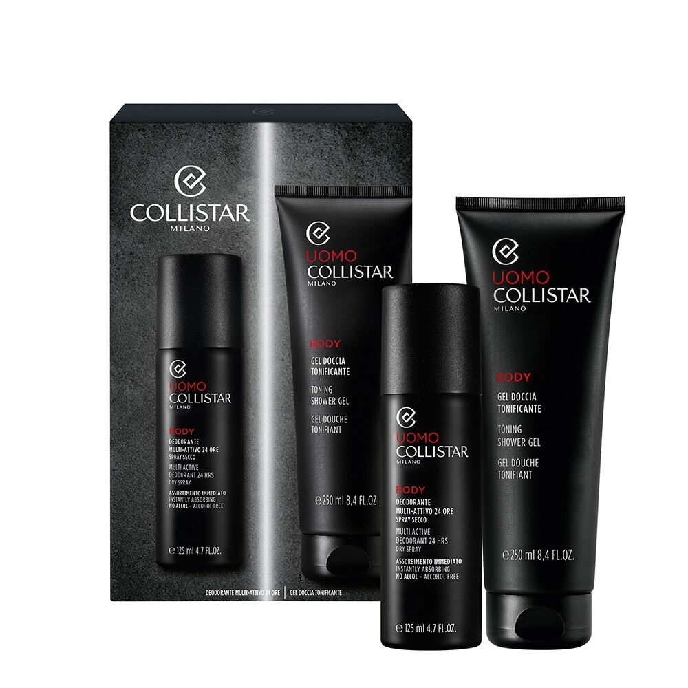 COLLISTAR Cofanetto Uomo Doccia Gel Doccia 250 ml + Deodorante Secco 125 ml