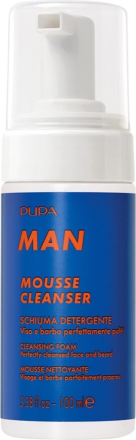 PUPA Man Mousse Cleanser Mousse Detergente Viso e Barba 100 ml