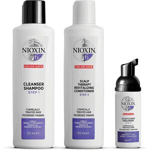 NIOXIN Kit Trifasico Sistema 6 Capelli Trattati Chimicamente e Assottigliati