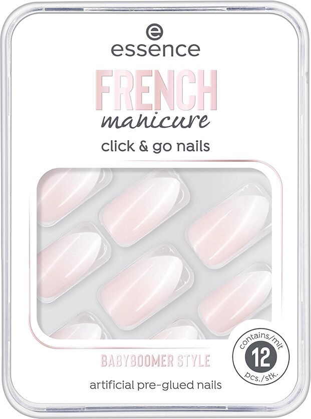 ESSENCE French Manicure Click & Go 02 Babyboomer Style Unghie Finte