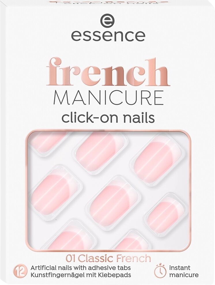 ESSENCE French Manicure Click&Go 01 Classic French autoadesivi 12pz