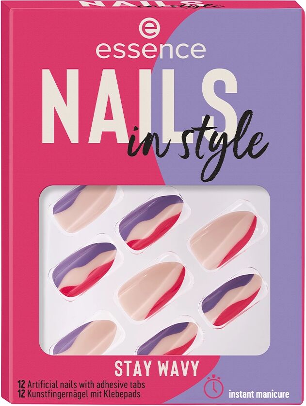 ESSENCE Nails In Style Stay Wavy 13 Unghie Finte 12 pz