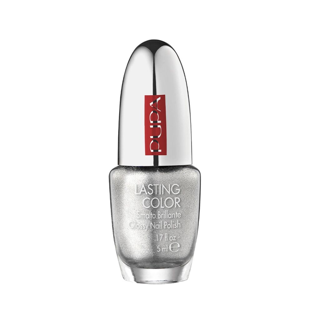 PUPA Lasting Color 801 Silver Ultra Pearly Smalto Colore Brillante 5 ml