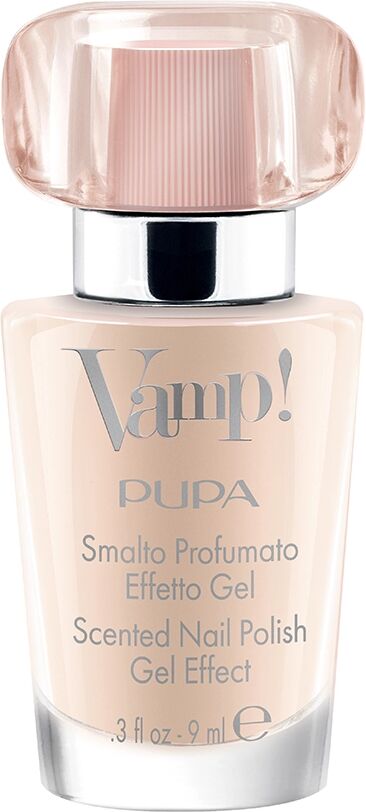 PUPA Vamp! Smalto 102 Feminine Pink Smalto Profumato Effetto Gel Fragranza Rosa 9 ml