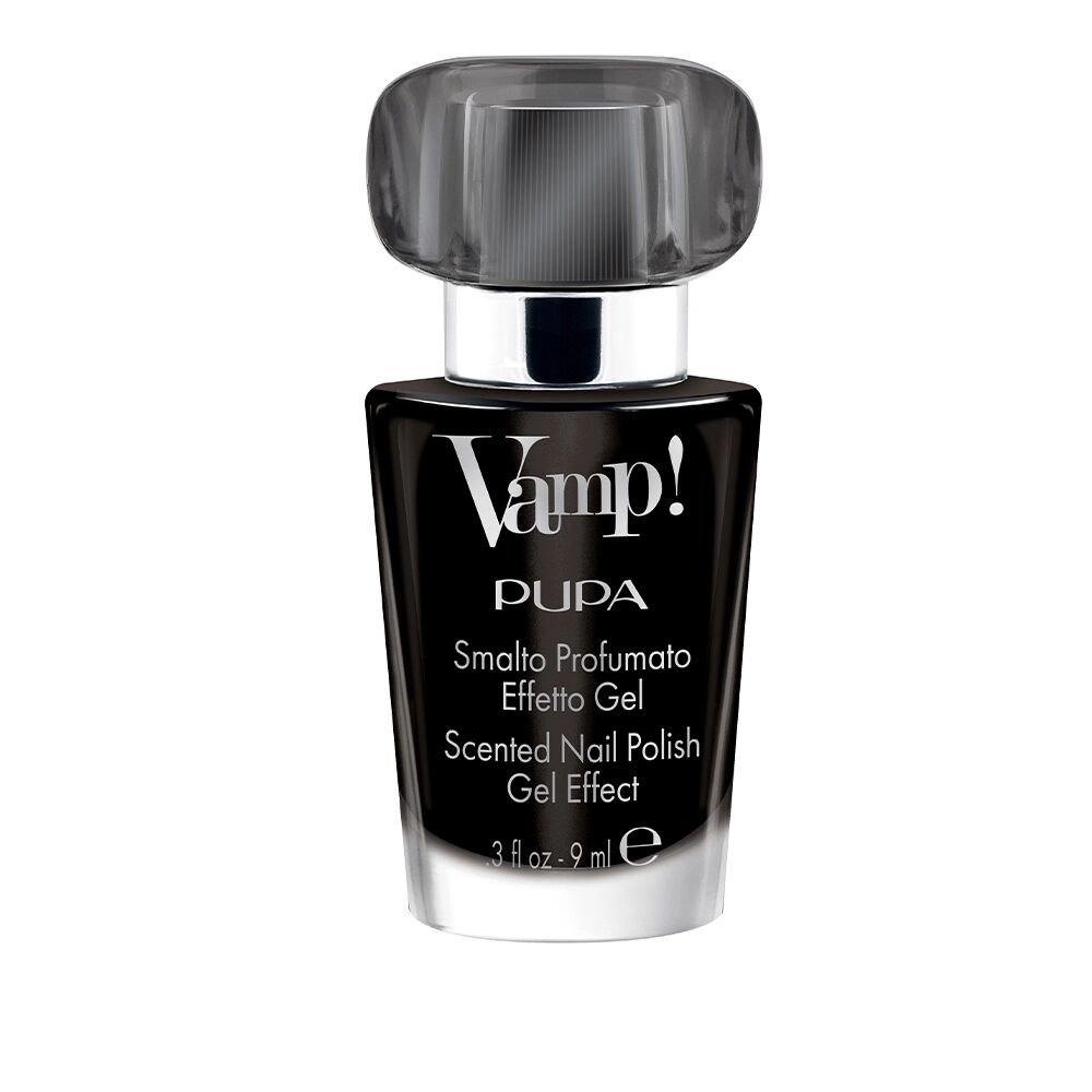 PUPA Vamp! Smalto 305 Rock Black Smalto Profumato Effetto Gel Fragranza Nera 9 ml