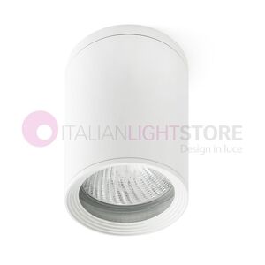 Faro Tasa Plafoniera A Cilindro Da Esterno H.14 Design Moderno Ip44