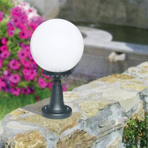 LIBERTI LAMP linea GARDEN Antares Luce Da Cancello Antracite Con Sfera Globo D.25