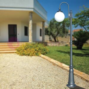 LIBERTI LAMP linea GARDEN Antares Lampione Per Esterno Giardino Antracite Con Sfera Globo D.25