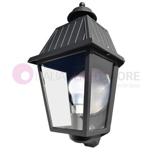 Iris Luce Rivalba Mezza Lanterna A Parete Applique Per Esterno Vetri Trasparenti Gardenlight