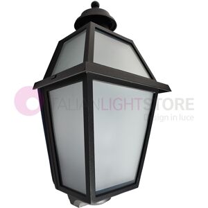 Iris Luce Rivalba Mezza Lanterna A Parete Applique Per Esterno Vetri Satinati Gardenlight