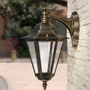 LIBERTI LAMP linea GARDEN Dafne Media Lanterna A Parete Esagonale Classica Per Esterno Giardino