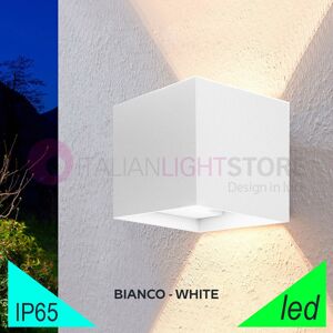 BOT Lighting Marbella Squared Bianco Faretto Led Da Esterno Cubetto 10x10 Design Moderno Ip65