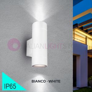 BOT Lighting Granada2.2 Bianco Faretto Proiettore Da Esterno Doppia Emissione Design Moderno Gu10 Ip65