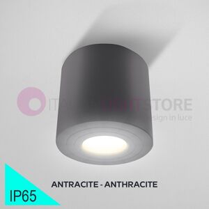 BOT Lighting Malaga Antracite Faretto Tondo Da Soffitto Design Moderno Gu10 Ip65