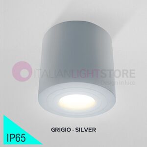 BOT Lighting Malaga Grigio Faretto Tondo Da Soffitto Design Moderno Gu10 Ip65