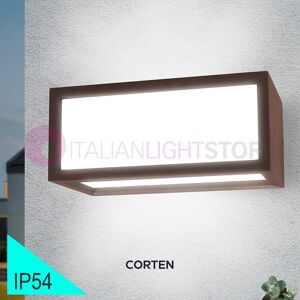 BOT Lighting Vigo3 Corten Applique Rettangolare Da Esterno Design Moderno Ip54