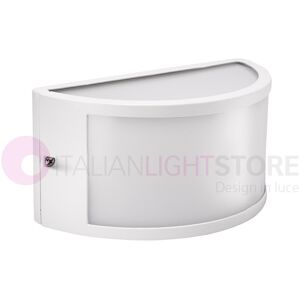 BOT Lighting Segovia1 Bianco Applique Mezzaluna Da Esterno Design Moderno Ip54