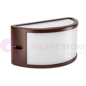 BOT Lighting Segovia1 Corten Applique Mezzaluna Da Esterno Design Moderno Ip54