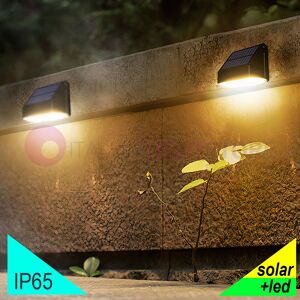 Iris Luce Sunlight Mini Plafoniera Led 1000lm Con Pannello Solare, Sensore Crepuscolare E Movimento
