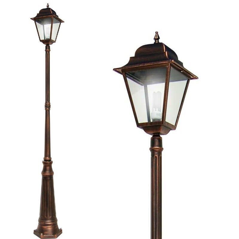 LIBERTI LAMP linea GARDEN Athena Grande Lampione Palo Lanterna Quadrata Illuminazione Esterno Giardino