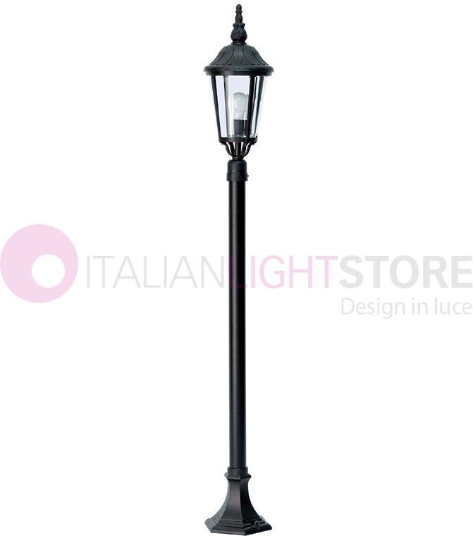 DURALITE SRL Annecy Paletto Lampioncino Classico Per Esterni Giardino H.137 Cm