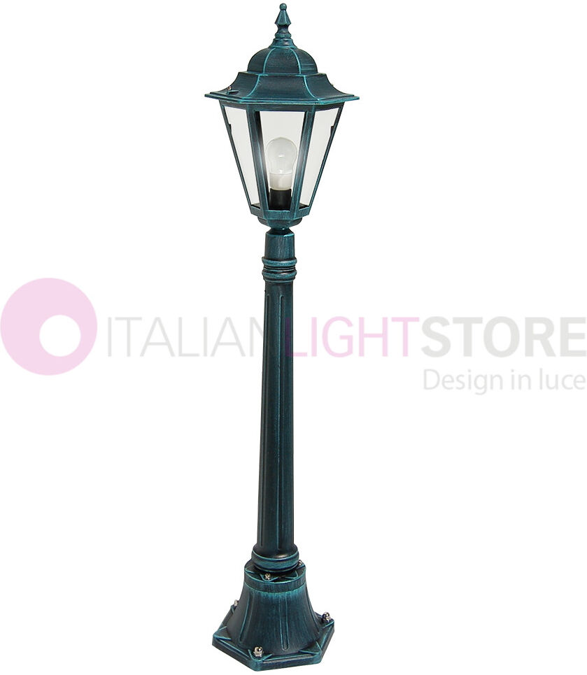 LIBERTI LAMP linea GARDEN Dafne Media Lampione H.117 Lanterna Esagonale Classica Esterno Giardino