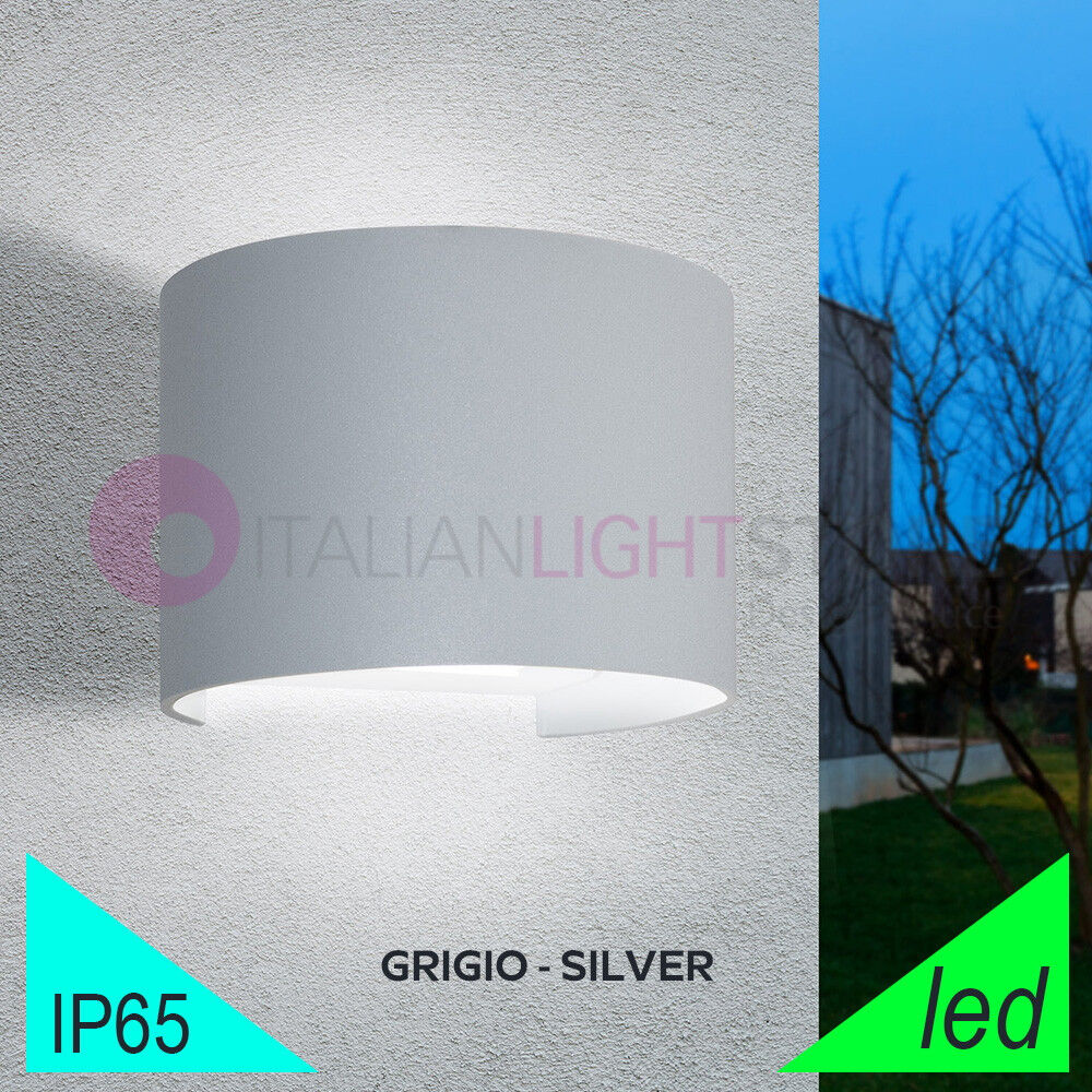 BOT Lighting Marbella Round Grigio Faretto Led Da Esterno Design Moderno Ip65