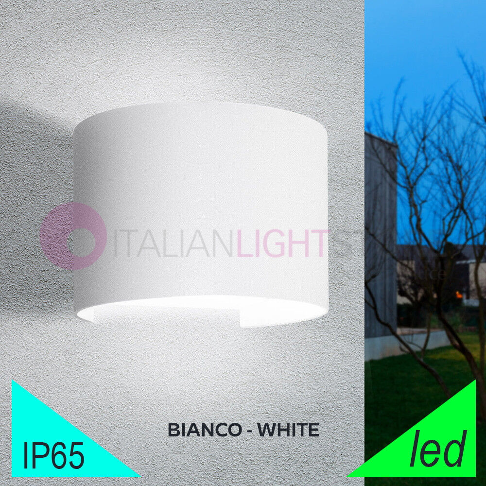 BOT Lighting Marbella Round Bianco Faretto Led Da Esterno Design Moderno Ip65