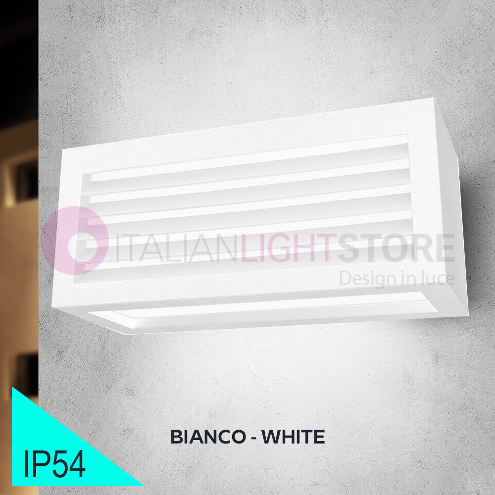 BOT Lighting Vigo2 Bianco Applique Da Esterno Con Frangiluce Design Moderno Ip54