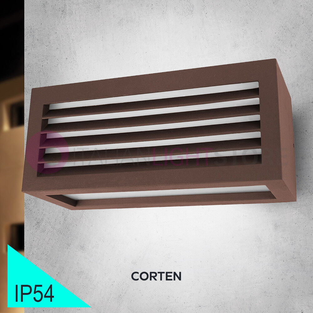 BOT Lighting Vigo2 Corten Applique Da Esterno Con Frangiluce Design Moderno Ip54