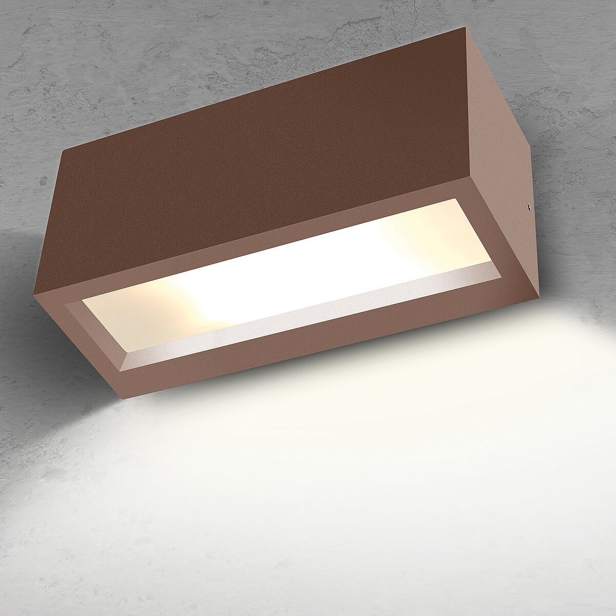 BOT Lighting Vigo4 Corten Applique Rettangolare Da Esterno Mono Emissione Ip54