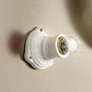 Ceramiche Borso Bellavista Mini Lampada A Soffitto Parete Faretto Ceramica Rustico Country