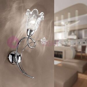 Due P Illuminazione Betta Applique Lampada A Parete A 1 Luce Cromato Moderno