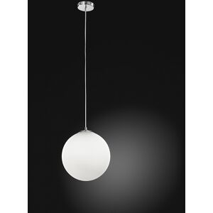 Perenz Srl Sphera Lampada A Sospensione Moderna Sfera Vetro Bianco D.30