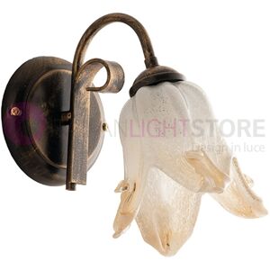 Iris Luce Clarissa Applique In Ferro Battuto Stile Rustico Arte Povera