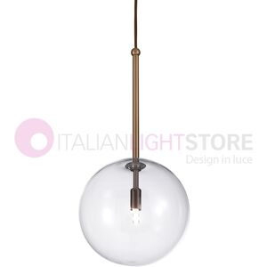 Metal Lux Light snc Estro Mini Sospensione Moderna Con Sfera In Vetro D.20