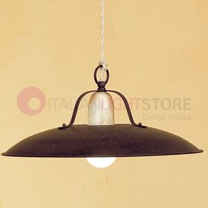 Febo Light Fonso Sospensione Piatto Rustico D. 37 O D. 45 Stile Vintage Country