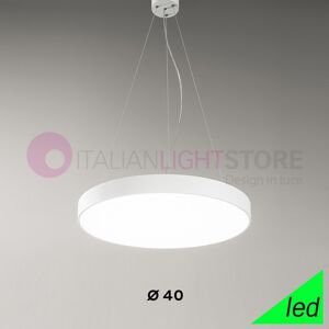 Gea Luce Srl Versus Lampada A Sospensione Moderna Bianca A Led D.40