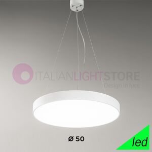 Gea Luce Srl Versus Lampada A Sospensione Moderna Bianca A Led D.50