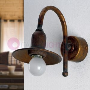 I.M.A.S. Firenze Todi Lampada Da Parete Applique Rustico Ottone Anticato