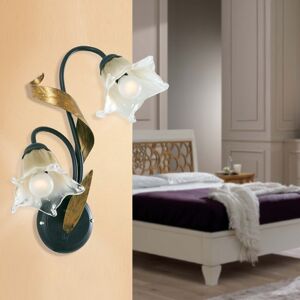 Padana Lampadari Melissa Applique In Ferro Stile Classico Floreale Fiorentino