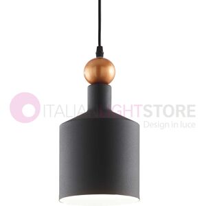 Ideal Lux Triade  Sospensione In Metallo Grigio D.15 Vintage