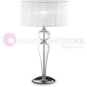 Ideal Lux Duchessa  Lampada Da Tavolo Moderna Con Paralume D.36 Cm