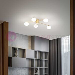 Ideal Lux Hermes  Lampadario A Soffitto 5 Luci Led Design Moderno