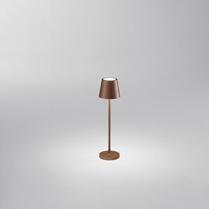 Perenz Srl Mini Diva Corten Lampada Da Tavolo Portatile Ricaricabile Per Interno Esterno